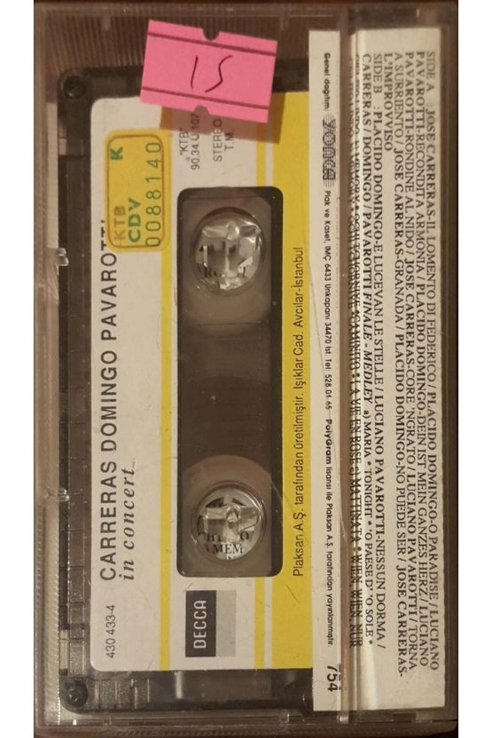 Carreras Domingo Pavarotti Kaset