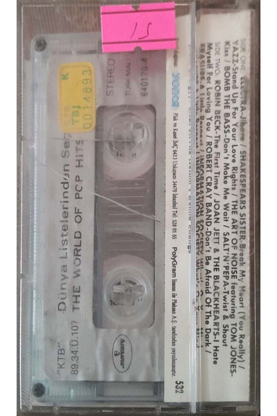Dünya Listelerinden Seçmeler 3 The World Of Pop Hits Kaset