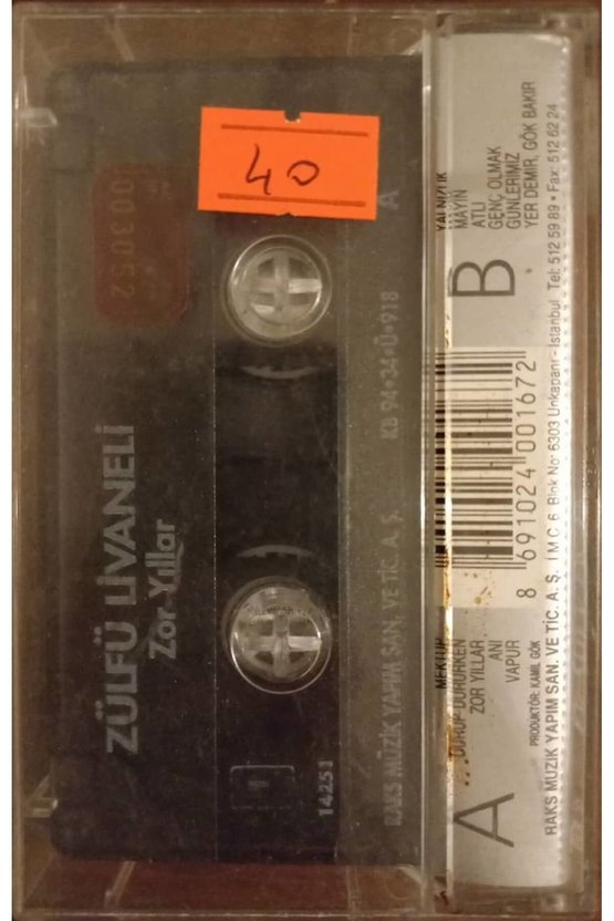Zülfü Livaneli Zor Yıllar Kaset
