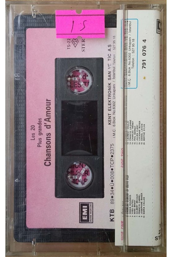 Les plus Grandes Chasons DAmour Kaset