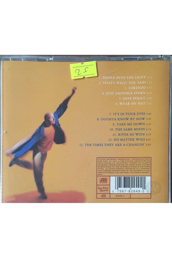 (PLAK DEĞİLDİR CD DİR) Cd Phil Collins Dance Into Tbe Light Cd
