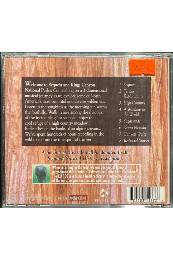 (PLAK DEĞİLDİR CD DİR) Cd The Sounds Of Sequoia & Kings Canyon National Parks Cd
