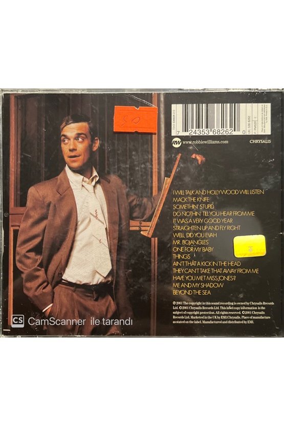 (PLAK DEĞİLDİR CD DİR) Cd Robbie Williams Swing When Youre Winning Cd