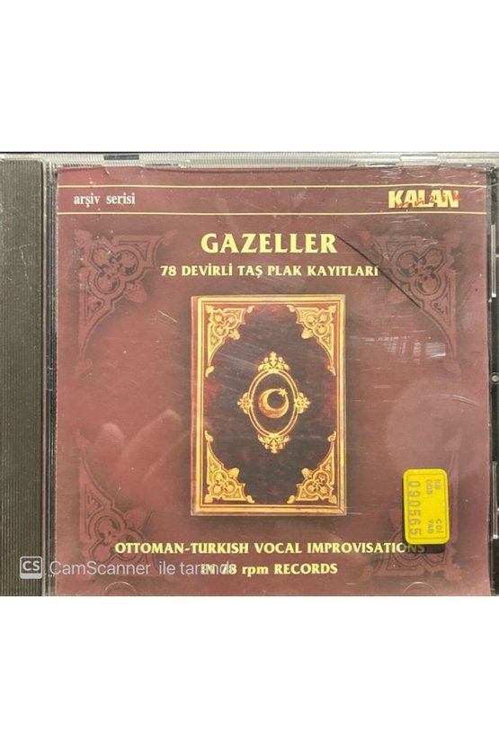 (PLAK DEĞİLDİR CD DİR) Cd Gazeller 78 Devirli Taş Plak Kayıtları Cd
