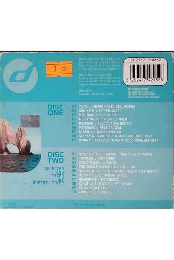 (PLAK DEĞİLDİR CD DİR) Cd Distance To Goa Robert Leiner Cd