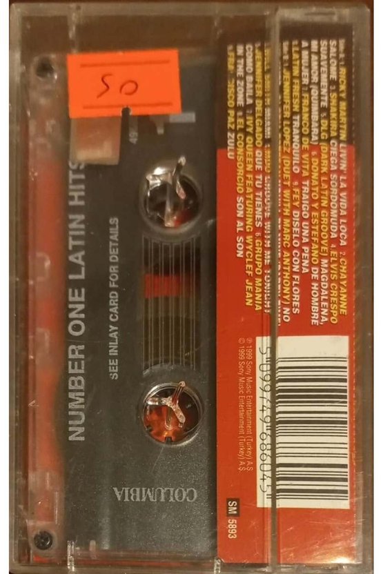 Number One Latin Hits Number 1 Kaset