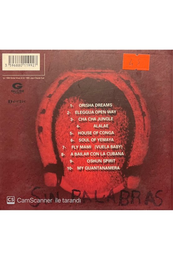 (PLAK DEĞİLDİR CD DİR) Cd Sin Palabras Orisha Dreams Cd