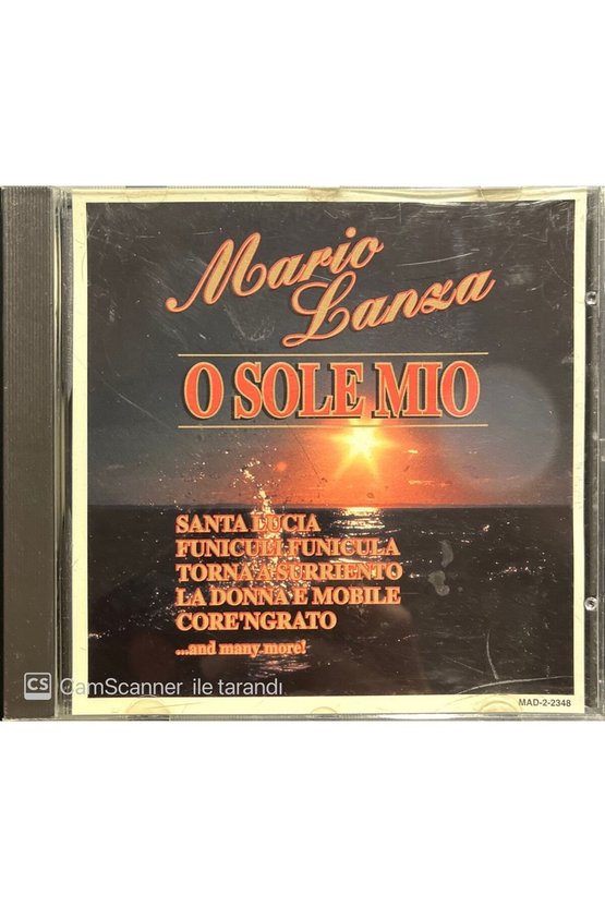 (PLAK DEĞİLDİR CD DİR) Cd Mario Lanza O Sole Mio Cd