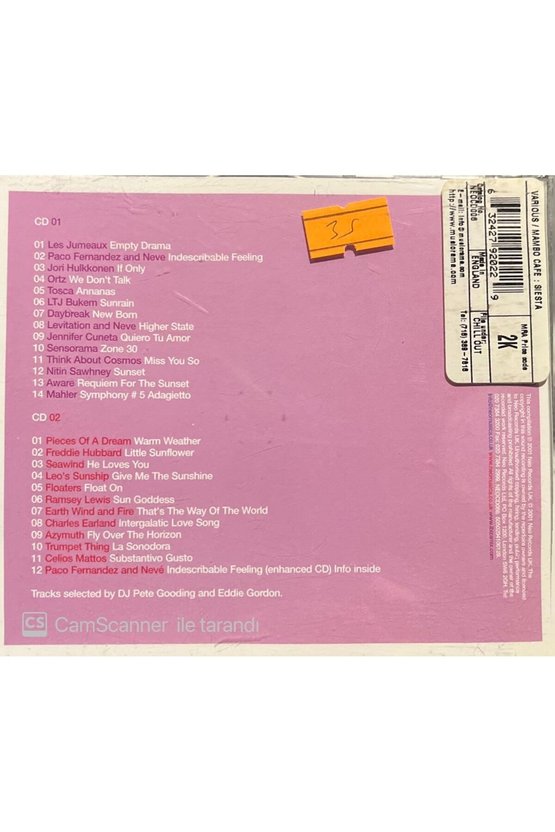(PLAK DEĞİLDİR CD DİR) Cd Siesta Iı Sunset At Mambo Cafe Cd