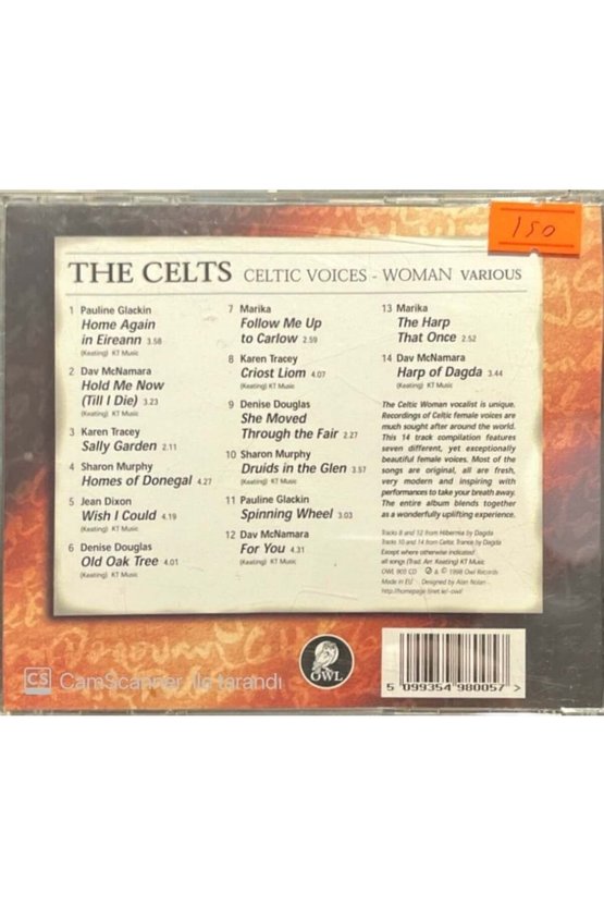 (PLAK DEĞİLDİR CD DİR) Cd Celtic Voices The Celts Woman - Various Cd