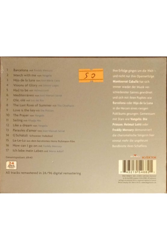 (PLAK DEĞİLDİR CD DİR) Cd Viva La Divathe Best Of Montserrat Caballe Cd