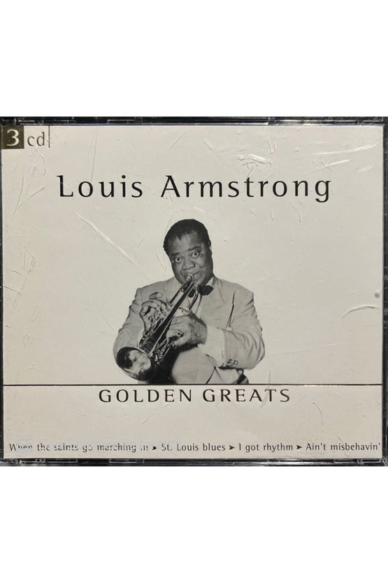 (PLAK DEĞİLDİR CD DİR) Cd Louis Armstrong Golden Greats Sıfır Ayarında Triple Cd