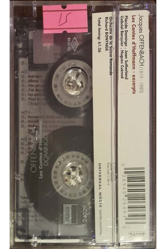Offenbach Les Contes DHofmann Kaset