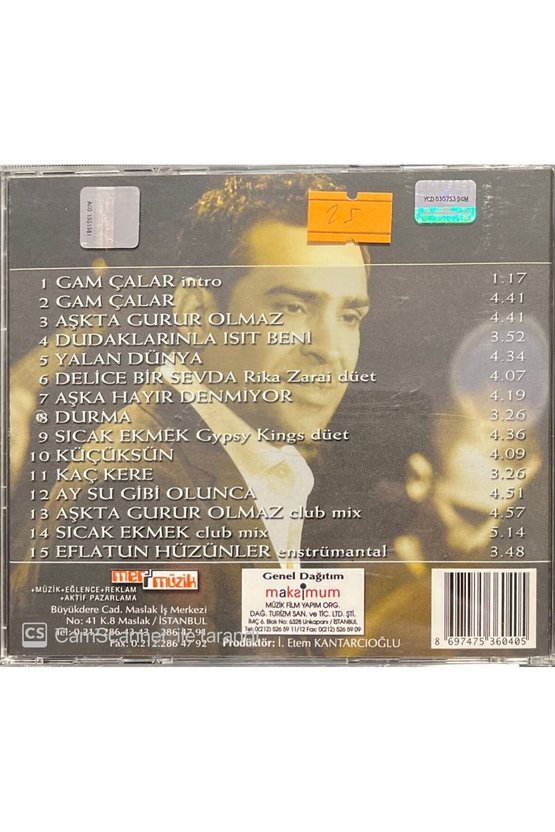 (PLAK DEĞİLDİR CD DİR) Cd Ege Bir Izmirlinin Not Defterinden Cd