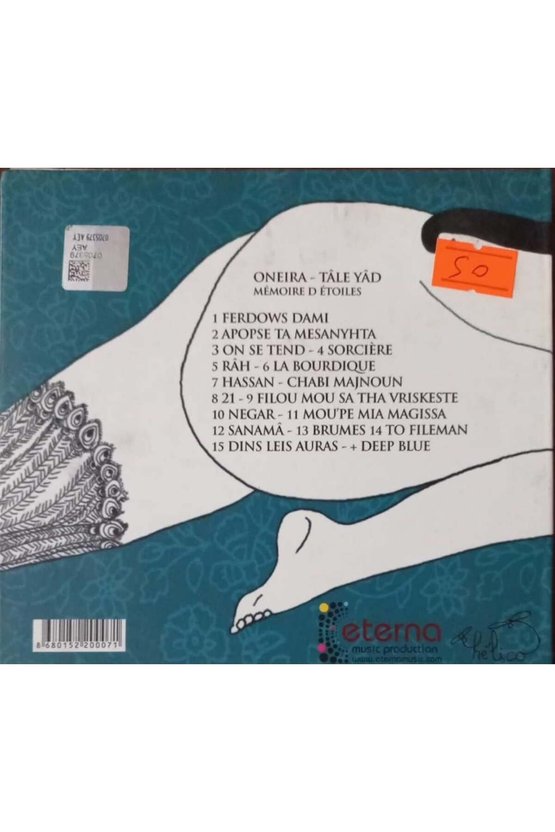 (PLAK DEĞİLDİR CD DİR) Cd Oneira - Tale Yad Cd