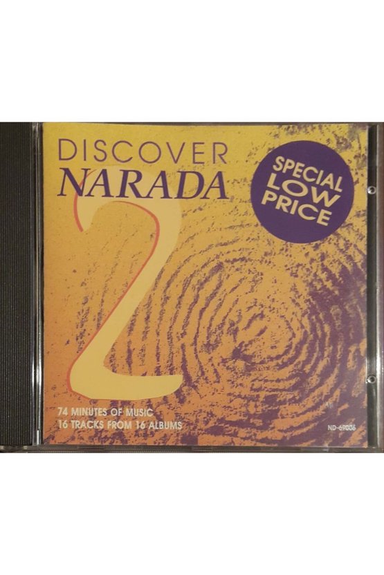 (PLAK DEĞİLDİR CD DİR) Cd Discover Narada 2 Cd