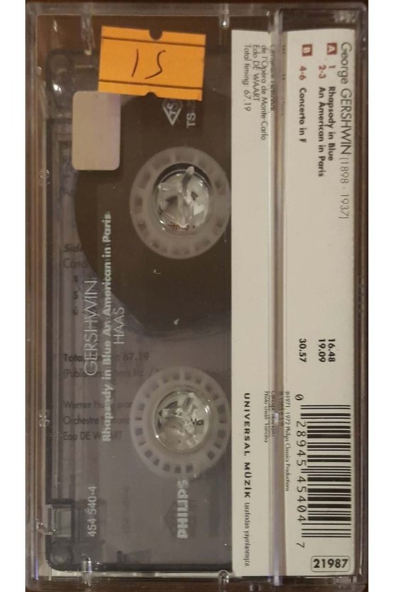 Gershwin Rhapsody İn Blue-An American İn Paris Haas 35 Kaset