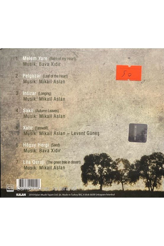 (PLAK DEĞİLDİR CD DİR) Cd Mikail Aslan Pelgüzar Cd