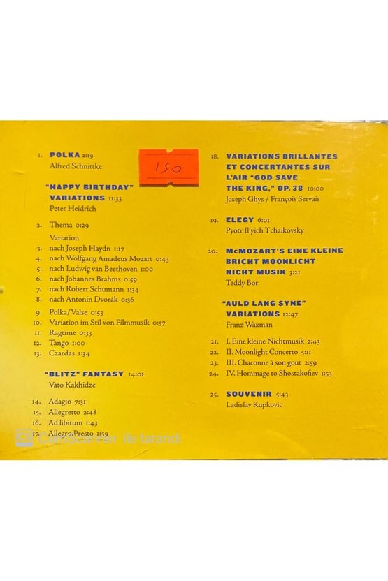 (PLAK DEĞİLDİR CD DİR) Cd Gidon Kremer Kremerata Balcita Happy Birthday Cd