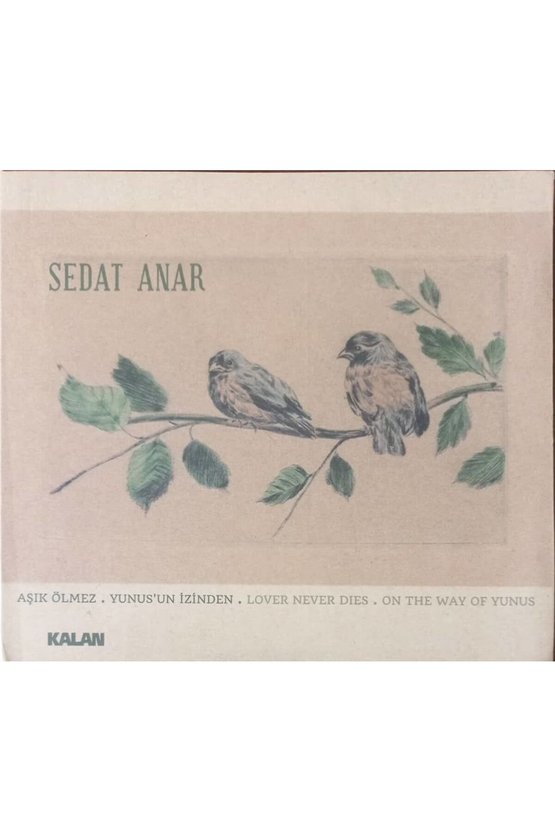 (PLAK DEĞİLDİR CD DİR) Cd Sedat Anar Aşık Ölmez Yunusun Izinden Cd