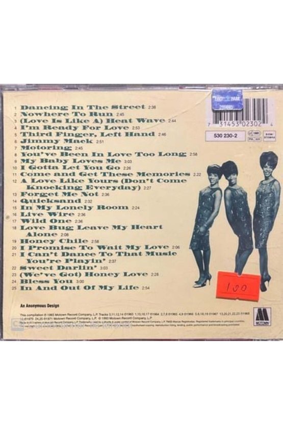 (PLAK DEĞİLDİR CD DİR) Cd Martha Reeves And The Vandellas Dancing In The Street Cd