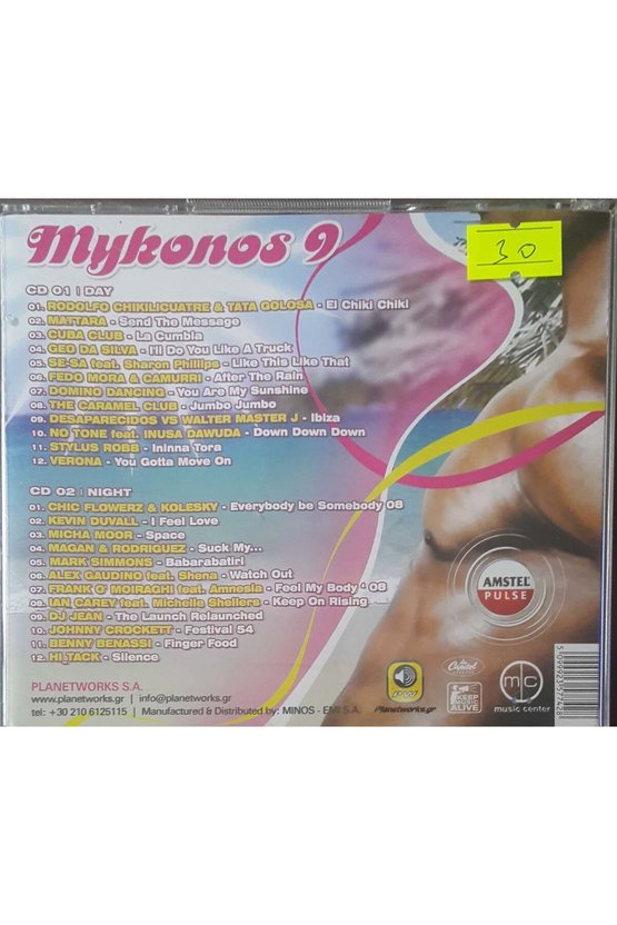 (PLAK DEĞİLDİR CD DİR) Cd Mykonos 9 Cd