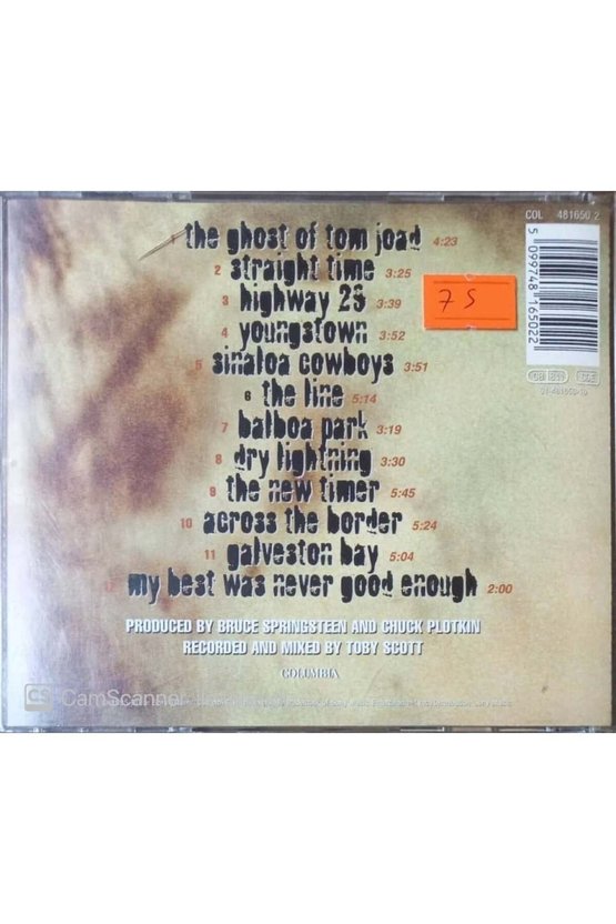 (PLAK DEĞİLDİR CD DİR) Cd Bruce Springsteen The Gost Of Tom Joan Cd