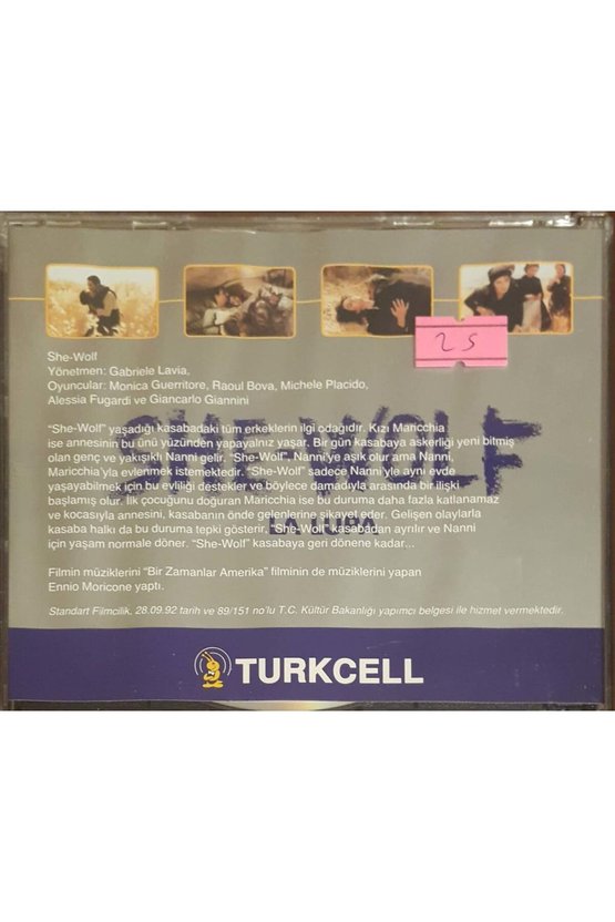 (PLAK DEĞİLDİR CD DİR) Cd She -wolf La Lupa (2 CD) Cd