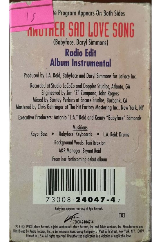 Toni Braxton Kaset