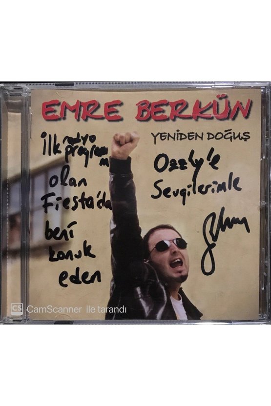 (PLAK DEĞİLDİR CD DİR) Cd Emre Berkün Yeniden Doğuş Imzalı Cd