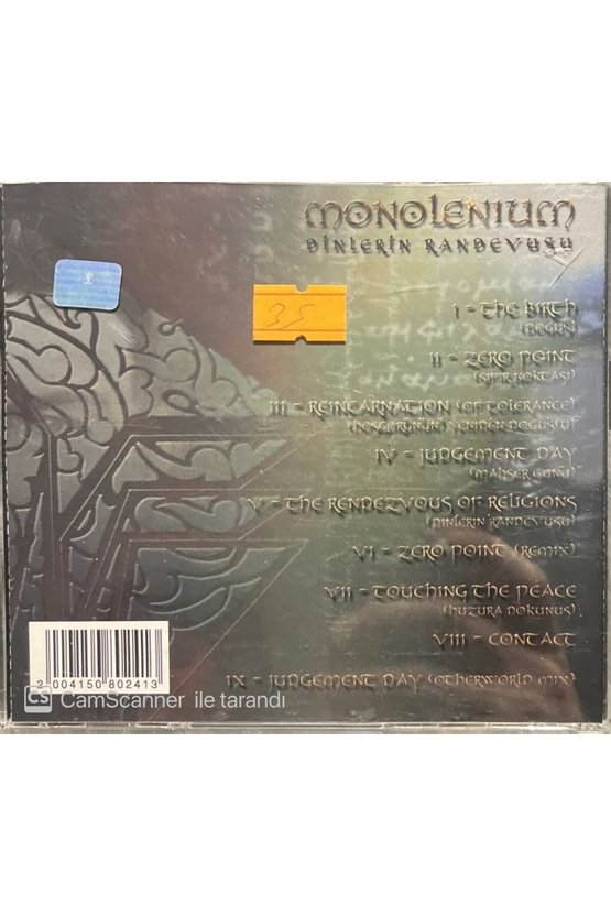 (PLAK DEĞİLDİR CD DİR) Cd Monolenium Dinlerin Randevusu Cd