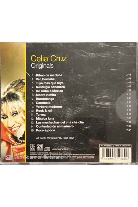 (PLAK DEĞİLDİR CD DİR) Cd Celia Cruz Originals Cd
