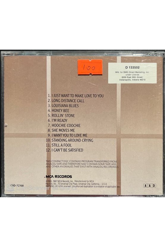 (PLAK DEĞİLDİR CD DİR) Cd The Best Of Muddy Waters Cd