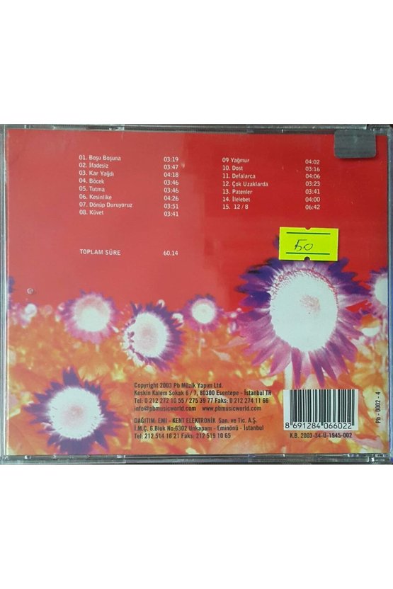 (PLAK DEĞİLDİR CD DİR) Cd Hakan Kursun Kütle Cd