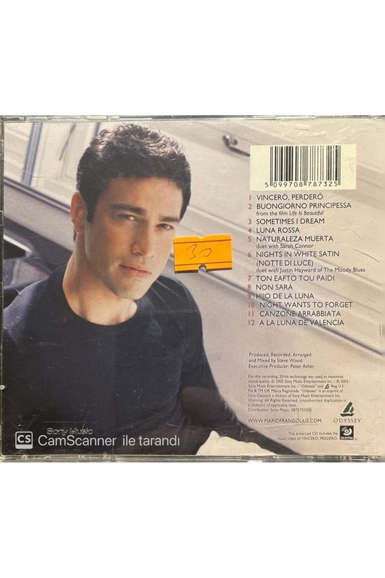 (Plak Değildir CD dir) CD Mario Frangoulis Sometimes I Dream CD
