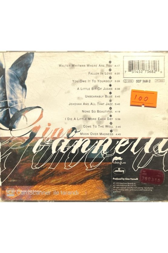 (PLAK DEĞİLDİR CD DİR) Cd Gino Vanelli Yonder Tree Cd