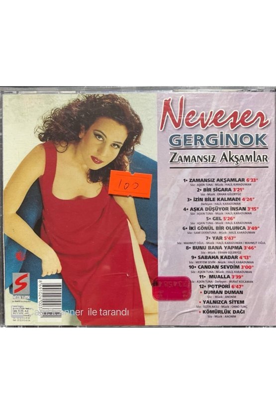 (PLAK DEĞİLDİR CD DİR) Cd Neveser Gerginok Zamansız Akşamlar Cd