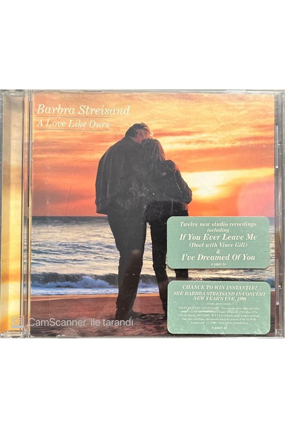 (PLAK DEĞİLDİR CD DİR) Cd Barbra Streisand A Love Like Ours Cd