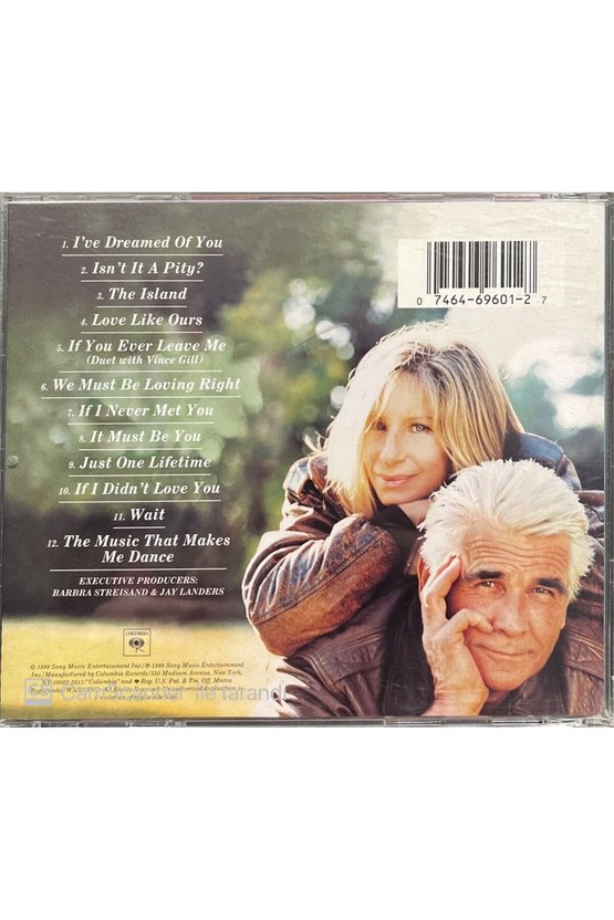 (PLAK DEĞİLDİR CD DİR) Cd Barbra Streisand A Love Like Ours Cd