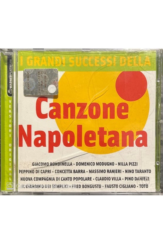 (PLAK DEĞİLDİR CD DİR) Cd Canzone Napoletana Cd