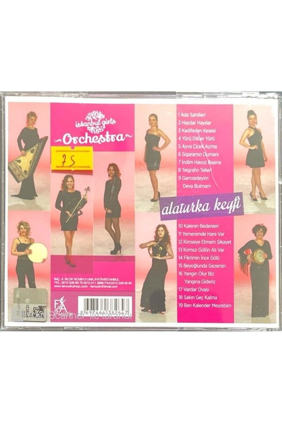 (PLAK DEĞİLDİR CD DİR) Cd Istanbul Girls Orchestra Alaturka Keyfi Cd