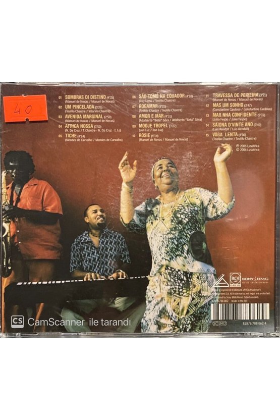 (PLAK DEĞİLDİR CD DİR) Cd Cesari Evora Rogamar Jazz Cd