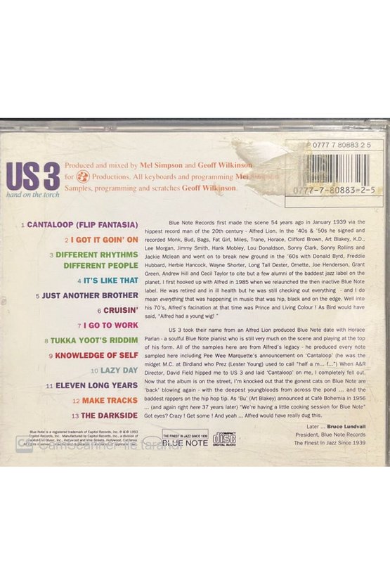 (PLAK DEĞİLDİR CD DİR) Cd Us 3 Hand On The Torch Cd
