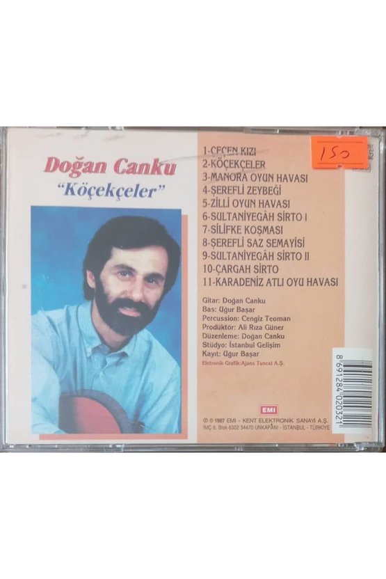 (PLAK DEĞİLDİR CD DİR) Cd Doğan Canku Köçekle Cd