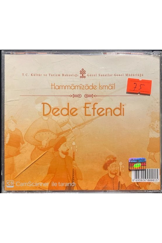 (PLAK DEĞİLDİR CD DİR) Cd Hammamizade Ismail Dede Efendi 1778-1846 Cd