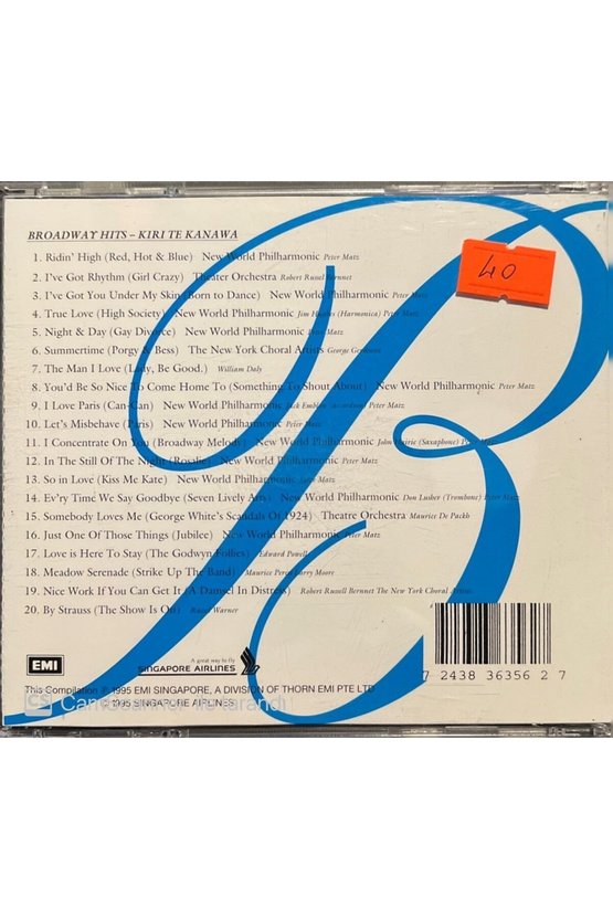 (PLAK DEĞİLDİR CD DİR) Cd Broadway Hits Cd