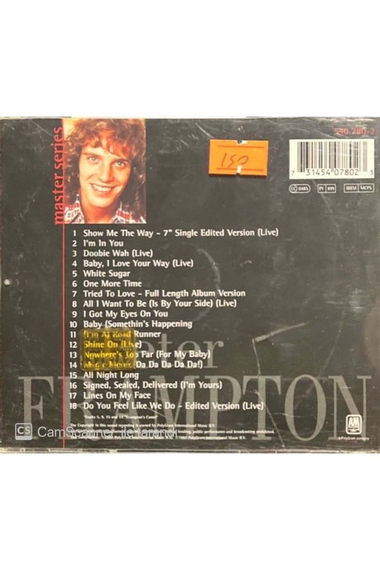 (PLAK DEĞİLDİR CD DİR) Cd Peter Frampton Master Series Cd