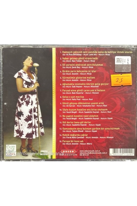 (PLAK DEĞİLDİR CD DİR) Cd Müzeyyen Senar Keklik Dağlarda Çağılar Cd
