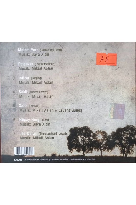 (PLAK DEĞİLDİR CD DİR) Cd Pelgüzar By Mikail Aslan Cd