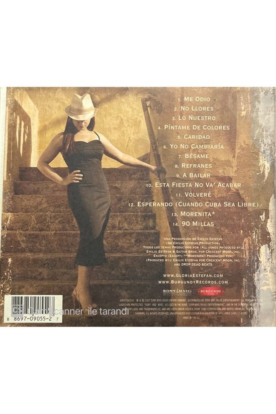 (PLAK DEĞİLDİR CD DİR) Cd Gloria Estefan 90 Millas Cd